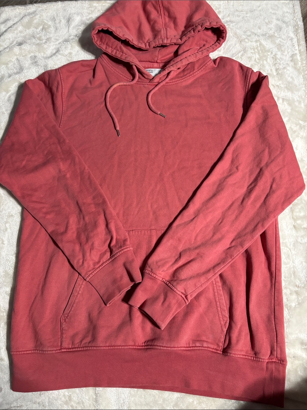 Colorful Standard - Pullover Hoodie in Coral - Classic Casual Wear